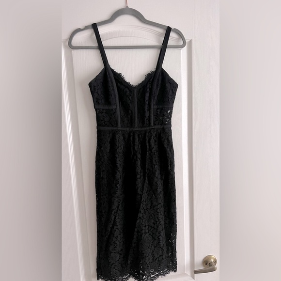 Express Lace Black Dress XS - Picture 1 of 3